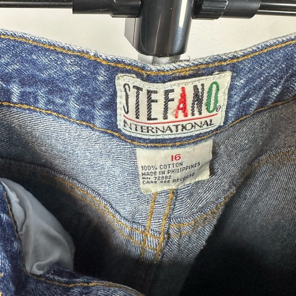 Vintage 80s Stefano International High Rise Denim Jeans Acid Wash size 16 - Picture 2 of 5